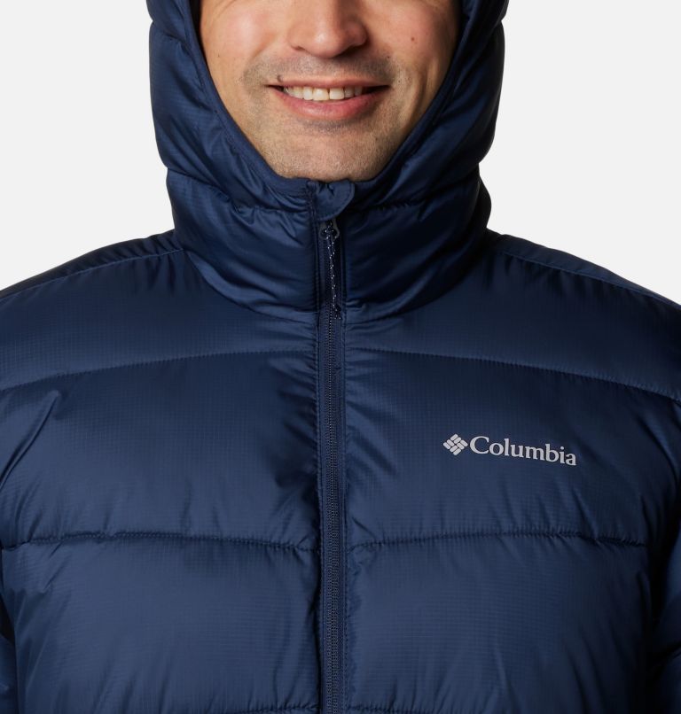 Navy Men Columbia Fivemile Butte™ II Hooded Puffer Jacket | 18757585