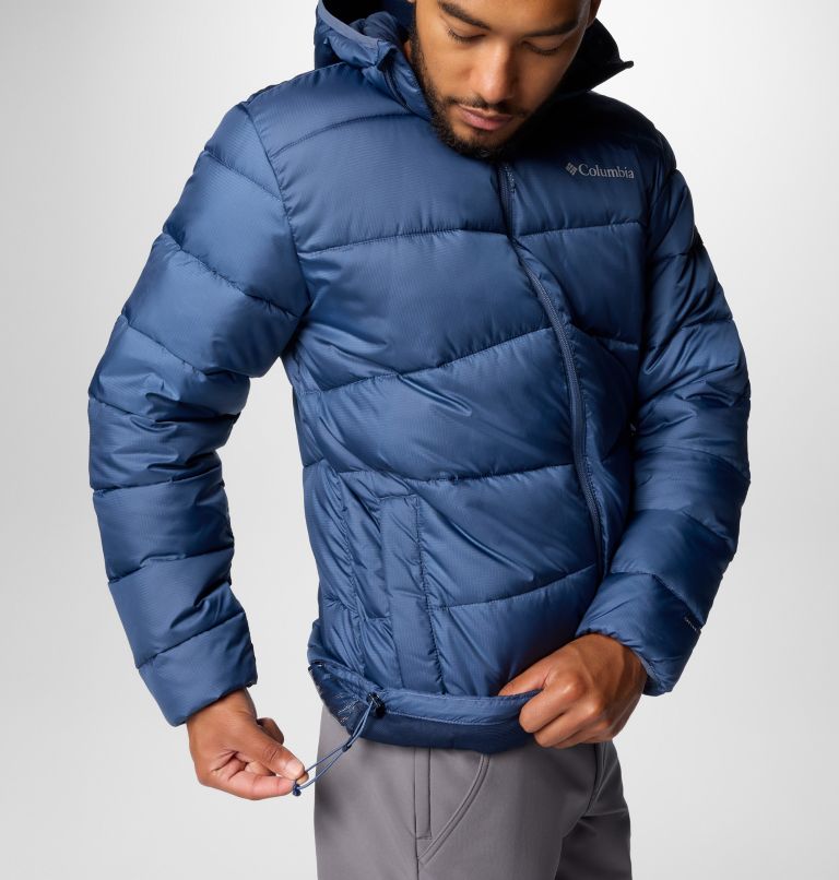 Navy Men Columbia Fivemile Butte™ II Hooded Puffer Jacket | 24661094