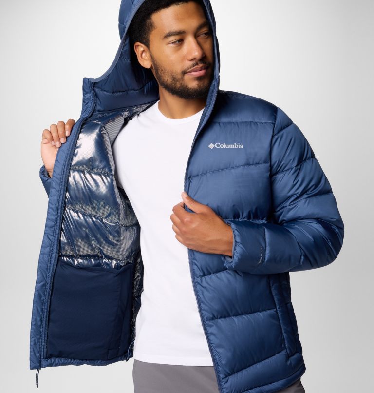 Navy Men Columbia Fivemile Butte™ II Hooded Puffer Jacket | 24661094