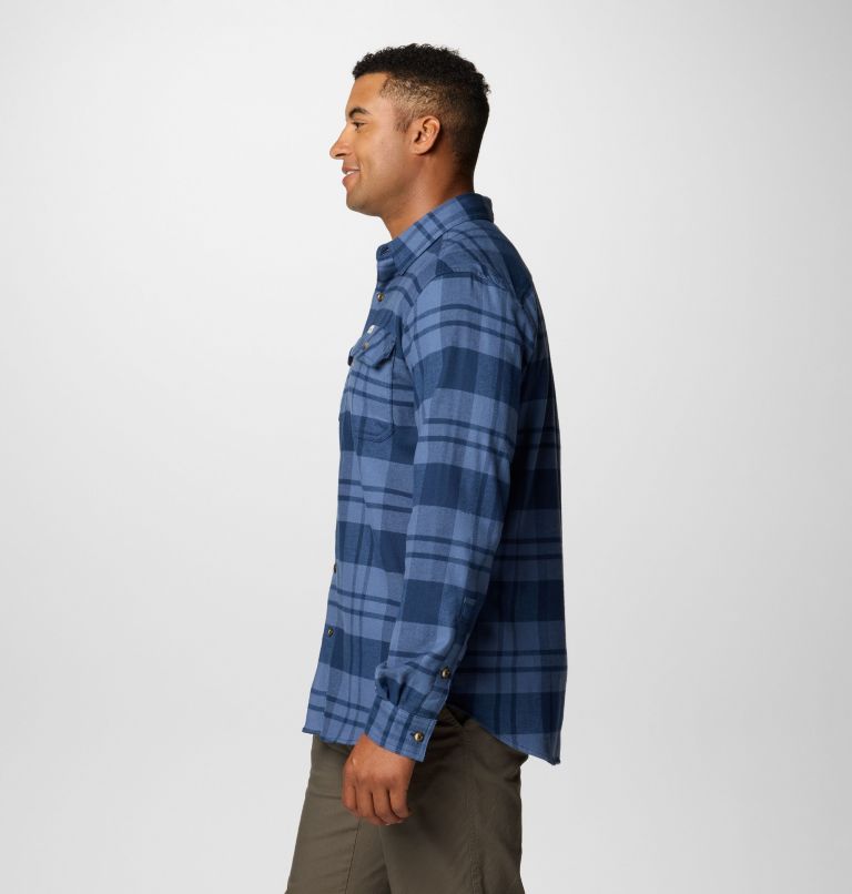 Navy Men Columbia Flare Gun™ Stretch Flannel Shirts | 28289581