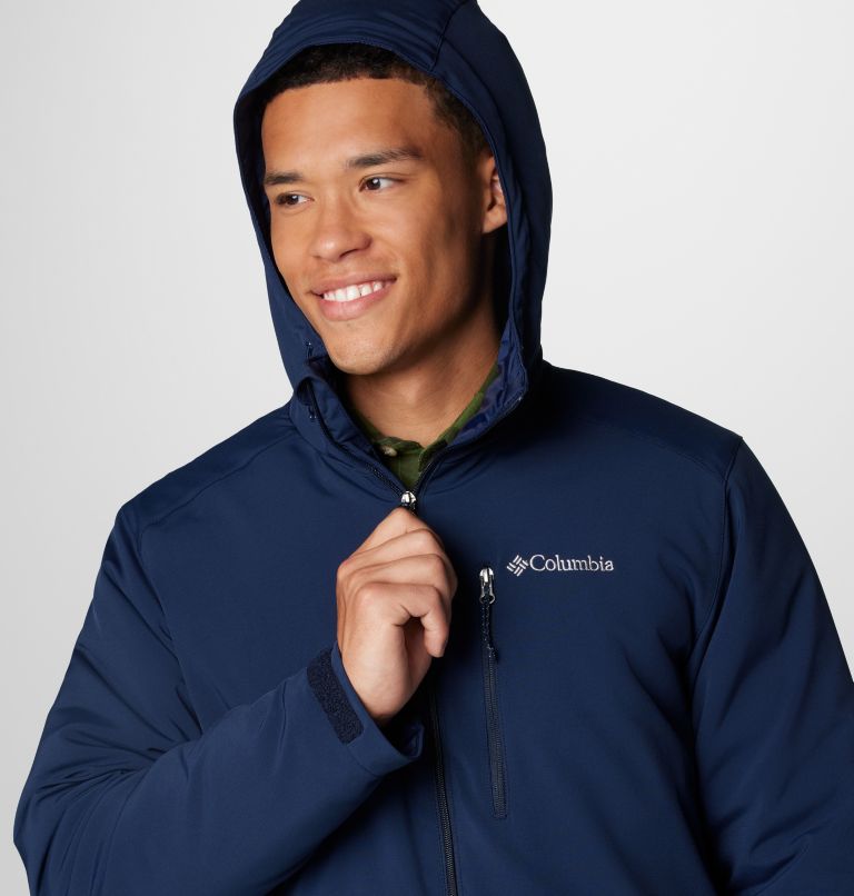 Navy Men Columbia Gate Racer™ II Softshell Jackets | 27067710