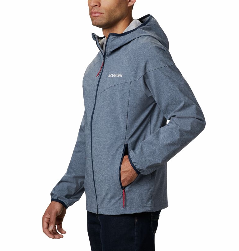 Navy Men Columbia Heather Canyon™ Softshell Jackets | 82598044