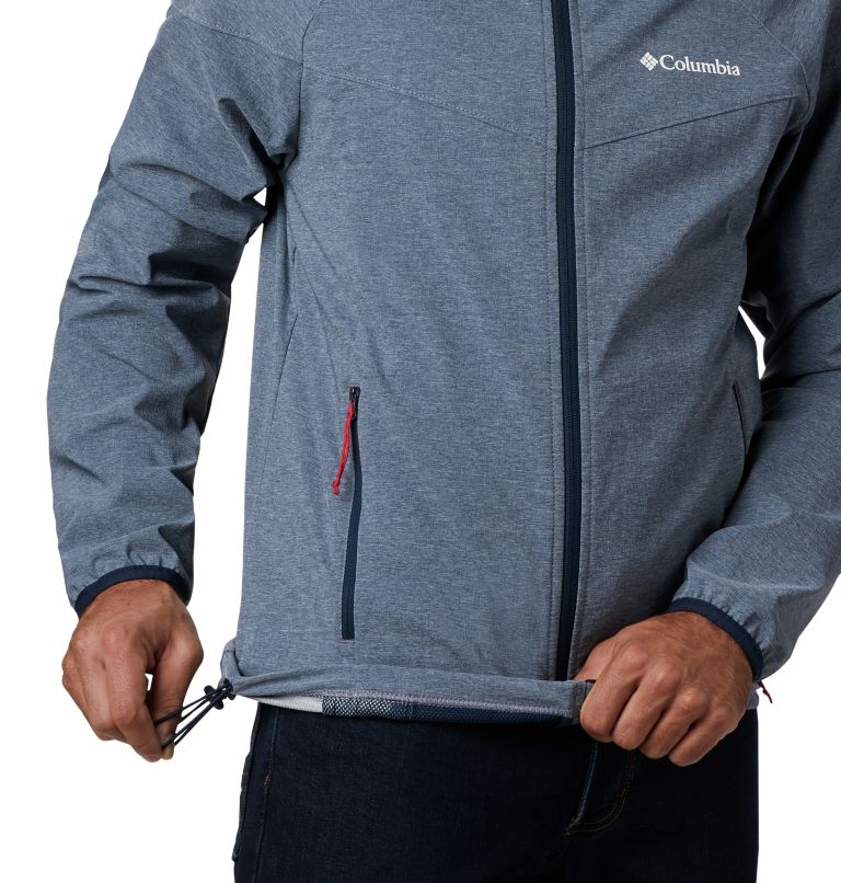 Navy Men Columbia Heather Canyon™ Softshell Jackets | 82598044