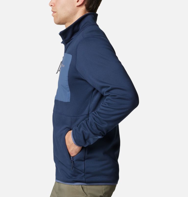 Navy Men Columbia Hike™ II Technical Fleece Jackets | 39702861