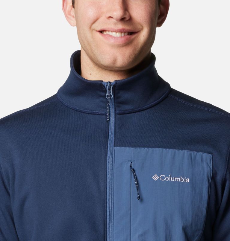 Navy Men Columbia Hike™ II Technical Fleece Jackets | 39702861