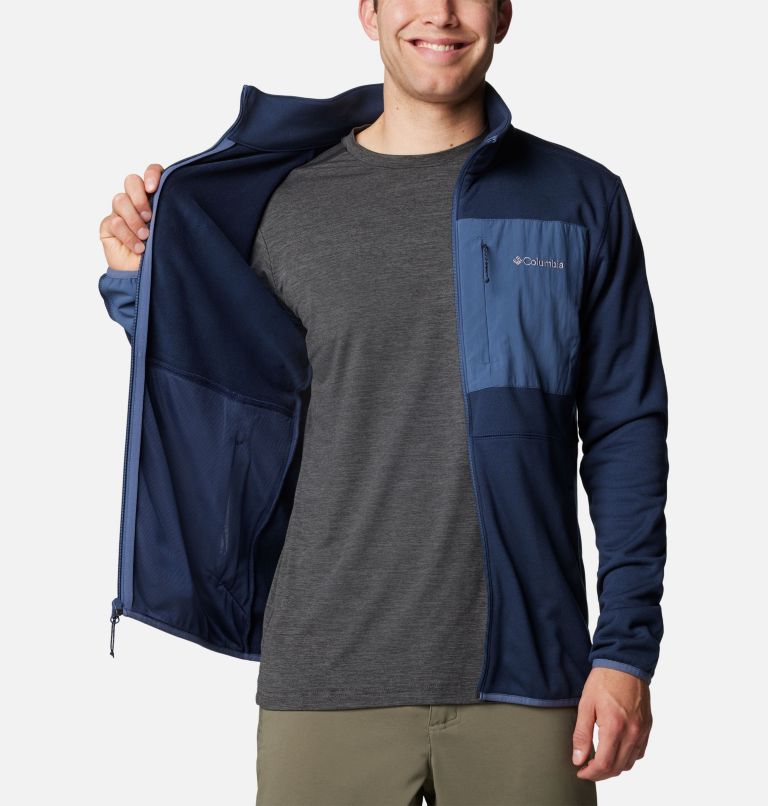 Navy Men Columbia Hike™ II Technical Fleece Jackets | 39702861