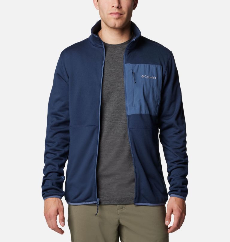 Navy Men Columbia Hike™ II Technical Fleece Jackets | 39702861