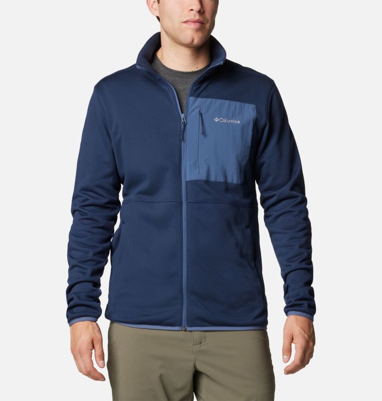 Navy Men Columbia Hike™ II Technical Fleece Jackets | 39702861