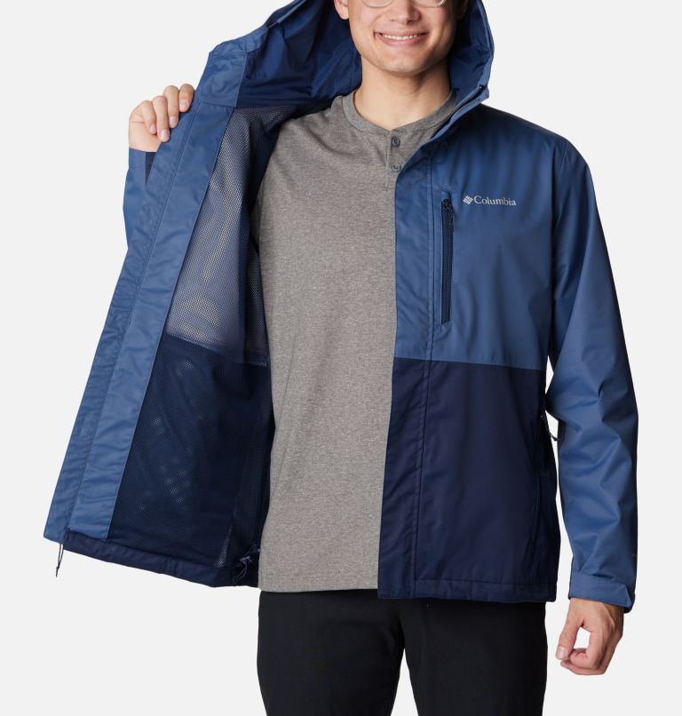 Navy Men Columbia Hikebound™ Waterproof Hiking Jackets | 27693319