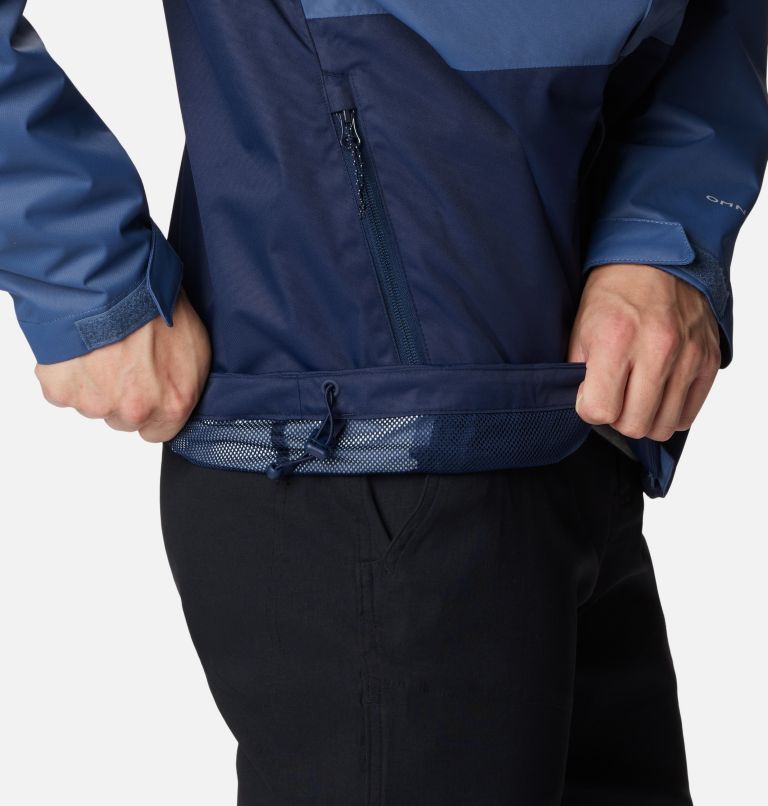 Navy Men Columbia Hikebound™ Waterproof Hiking Jackets | 27693319