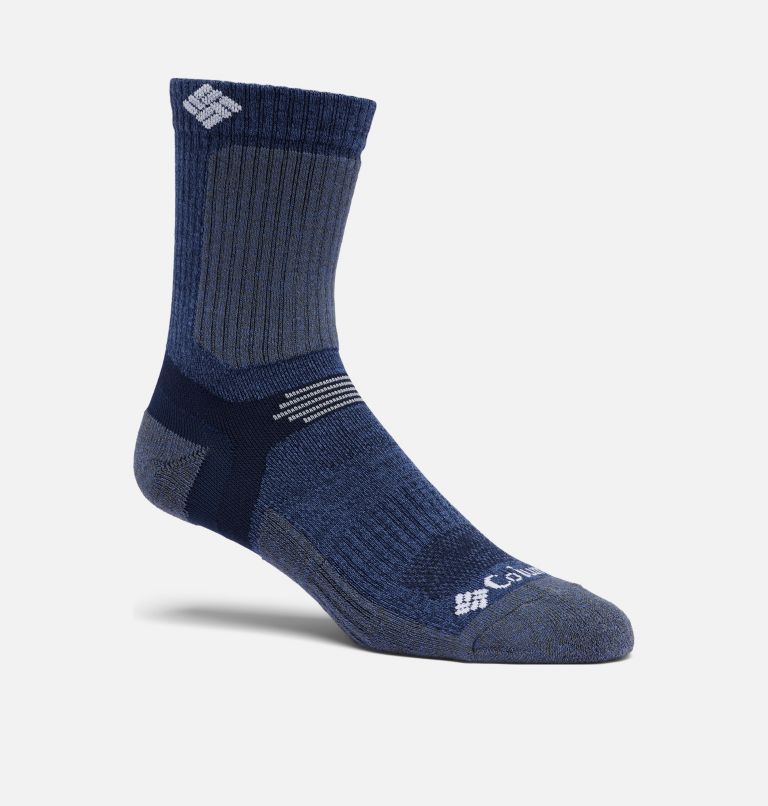 Navy Men Columbia Light Weight Short Crew Socks | 83762205