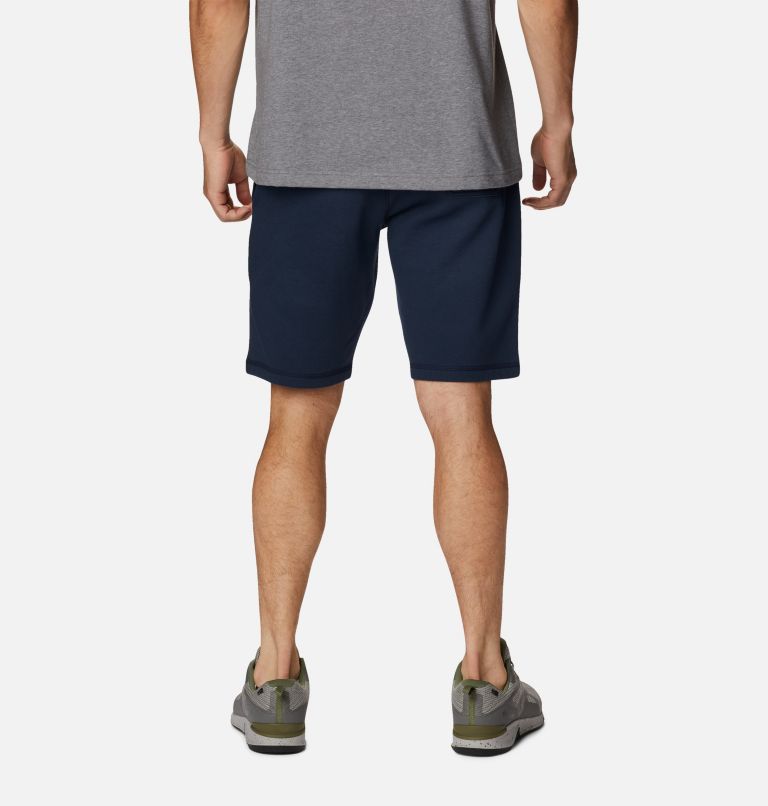 Navy Men Columbia Logo Fleece Shorts | 60807984