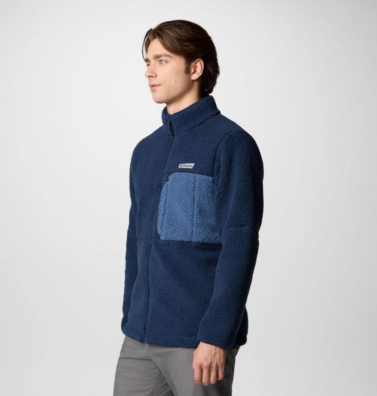 Navy Men Columbia Mountainside™ Heavyweight Fleece Jackets | 58447045