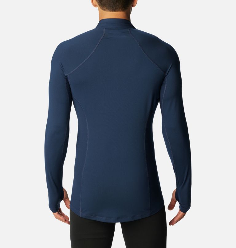 Navy Men Columbia Omni-Heat™ Midweight Half Zip T Shirts | 29045629