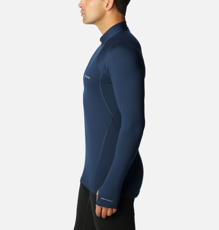 Navy Men Columbia Omni-Heat™ Midweight Half Zip T Shirts | 29045629