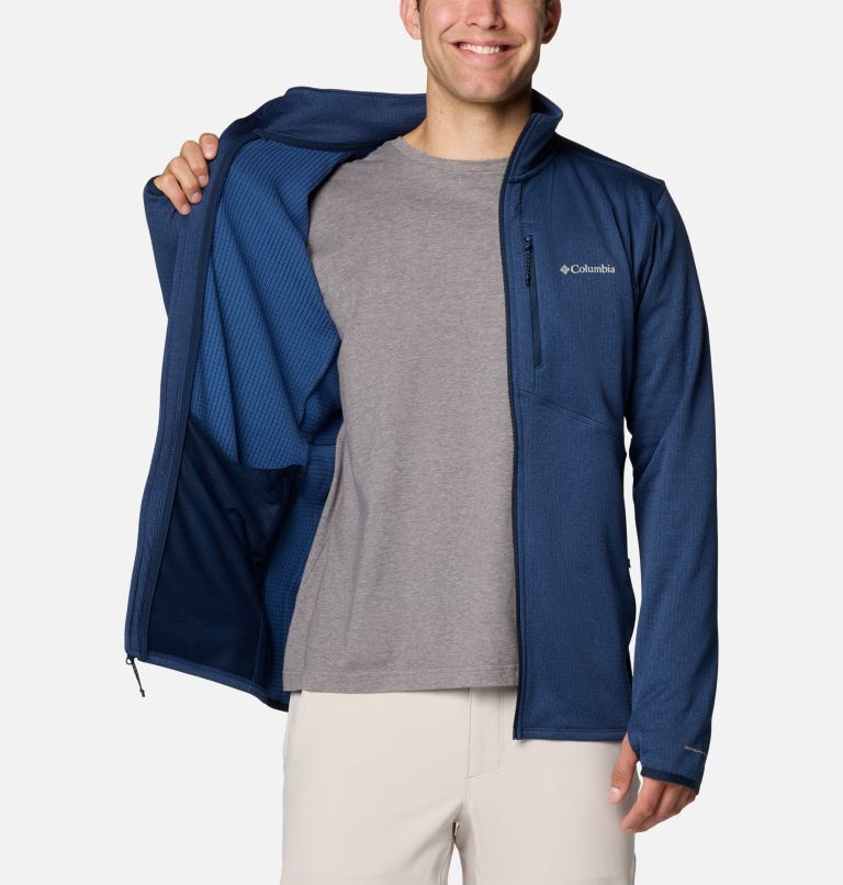 Navy Men Columbia Park View™ Fleece Jackets | 78426292