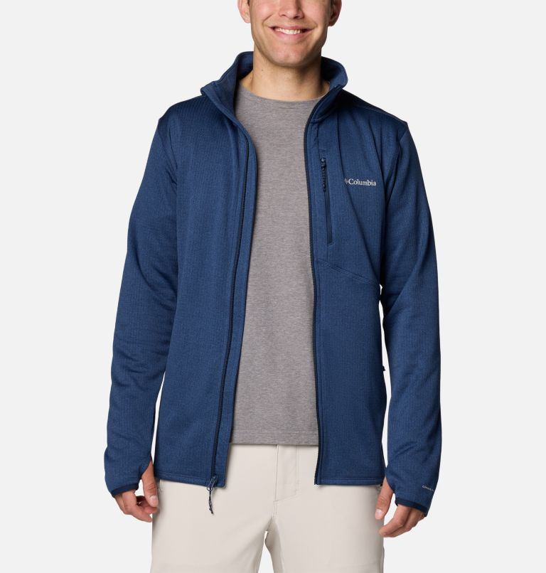 Navy Men Columbia Park View™ Fleece Jackets | 78426292