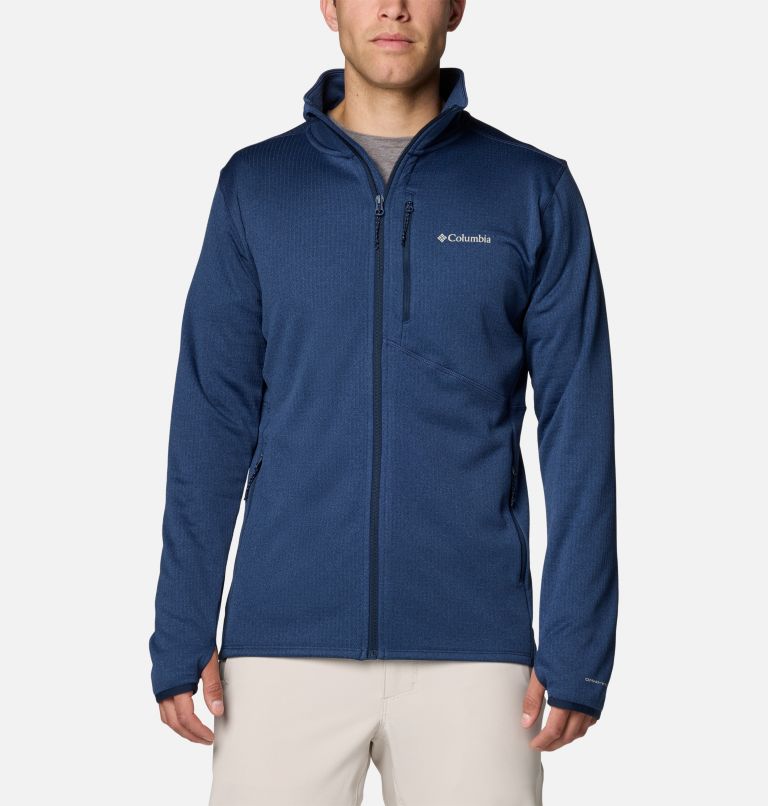 Navy Men Columbia Park View™ Fleece Jackets | 78426292