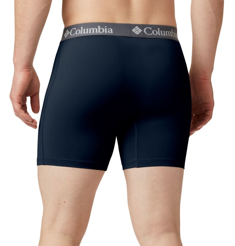 Navy Men Columbia Poly Stretch Boxer Briefs - 3 Pack Briefs | 21366872