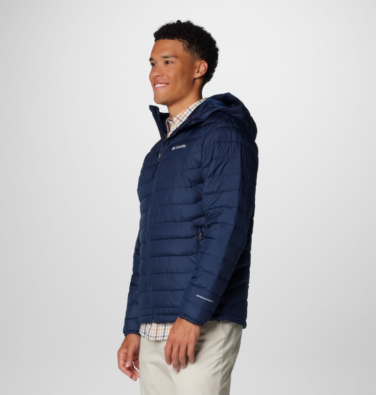 Navy Men Columbia Powder Lite™ II Hooded Insulated Puffer Jacket | 59565623