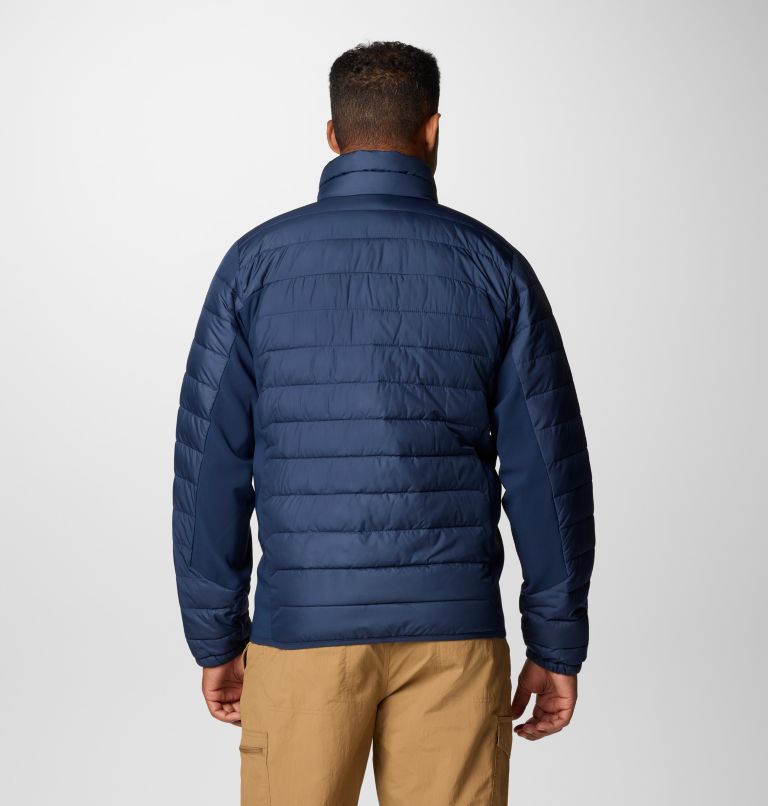 Navy Men Columbia Powder Pass™ II Hybrid Puffer Jacket | 47349101