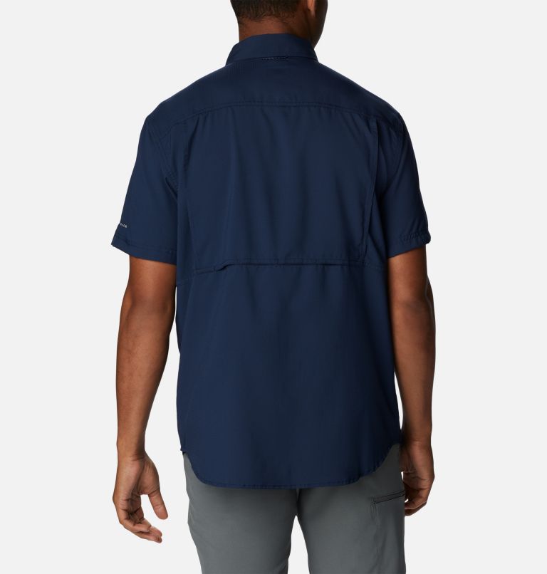 Navy Men Columbia Silver Ridge™ Utility Lite Short Sleeve Shirts | 21615597