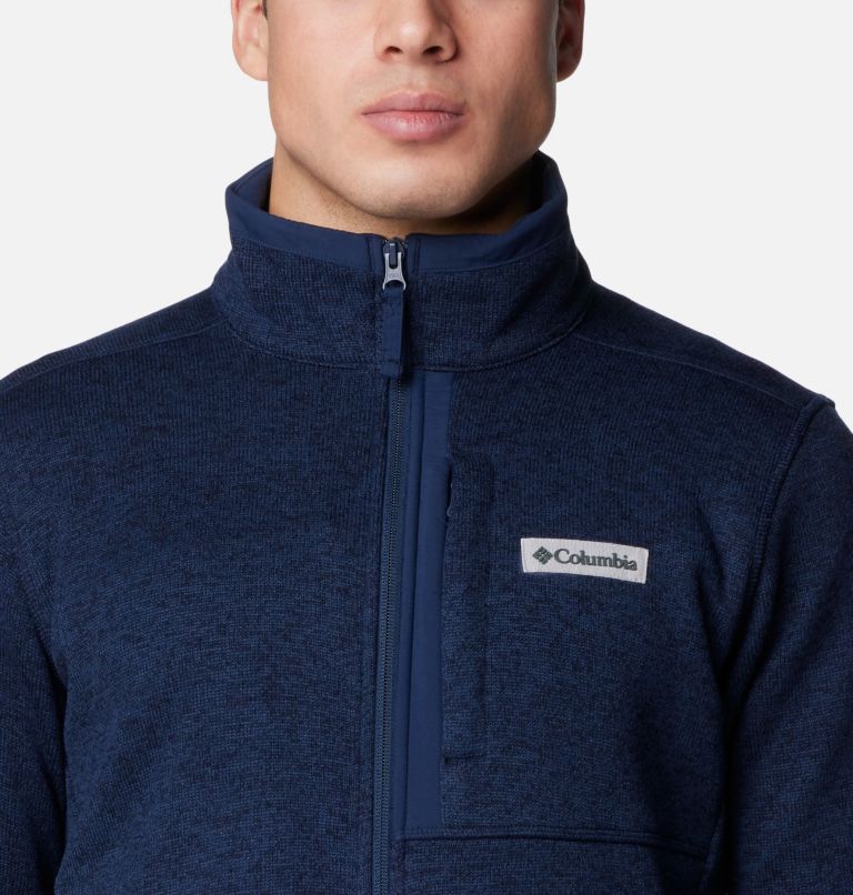 Navy Men Columbia Sweater Weather™ II Fleece Jackets | 97921433