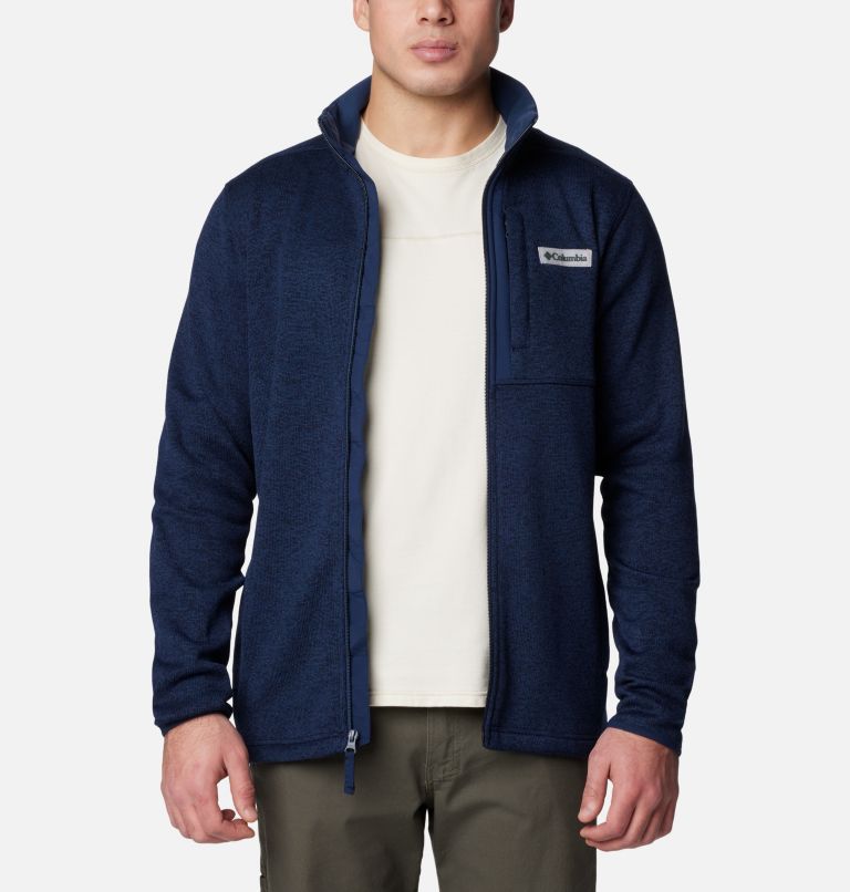 Navy Men Columbia Sweater Weather™ II Fleece Jackets | 97921433