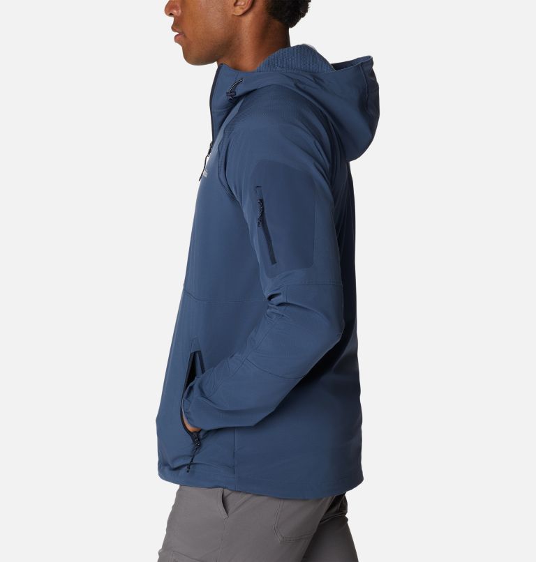 Navy Men Columbia Tall Heights™ Hooded Softshell Softshell Jackets | 13713805