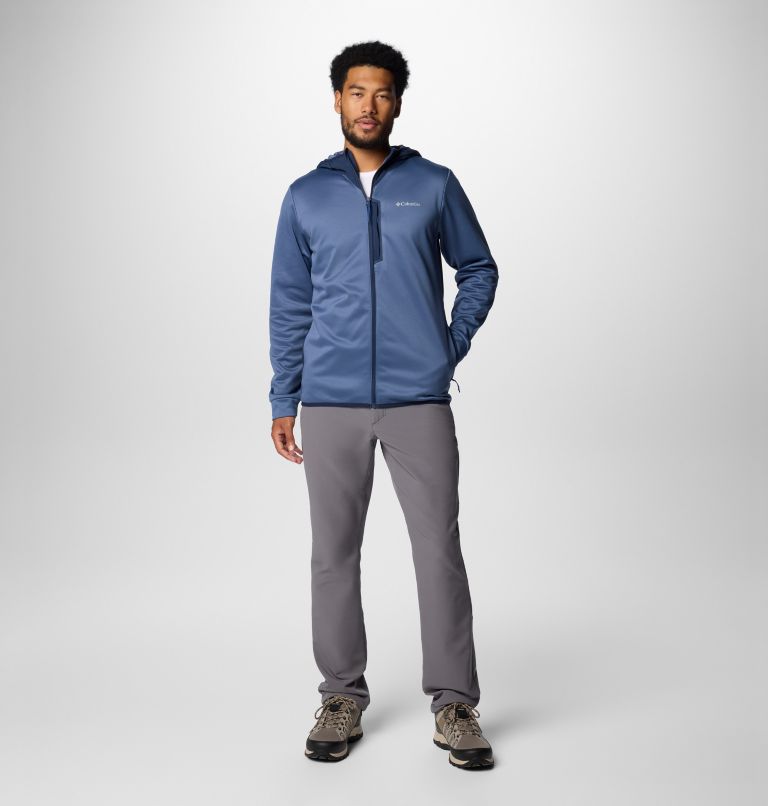 Navy Men Columbia Tech™ Fleece Hooded Jackets | 52239173