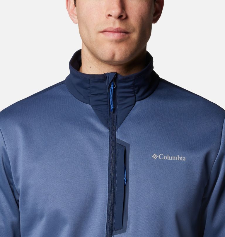 Navy Men Columbia Tech™ Half Zip Fleece Jackets | 9343458