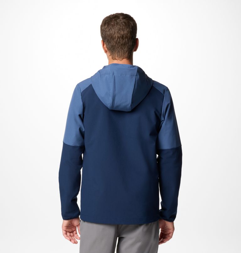 Navy Men Columbia Tech™ Softshell Hooded Jackets | 38163913