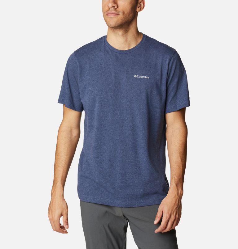 Navy Men Columbia Thistletown Hills™ Short Sleeve T Shirts | 47914178