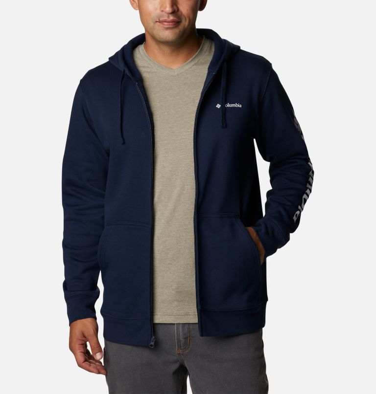 Navy Men Columbia Trek™ Full Zip Hoodie | 38548176