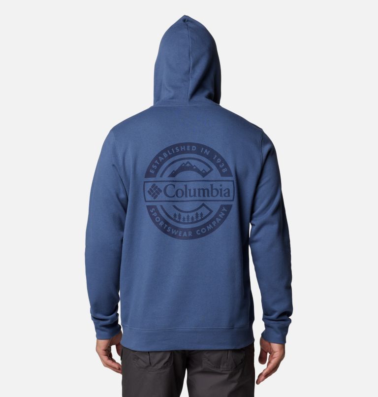 Navy Men Columbia Trek™ Graphic Hoodie | 80676862