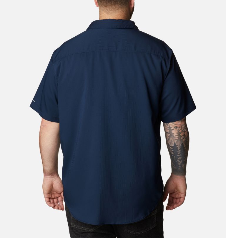 Navy Men Columbia Utilizer™ II Solid Short Sleeve Extended Size Shirts | 63450165