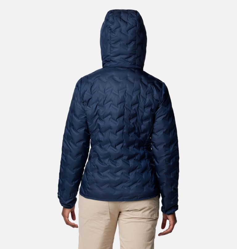 Navy Women Columbia Delta Ridge™ II Down Hooded Puffer Jacket | 73000218