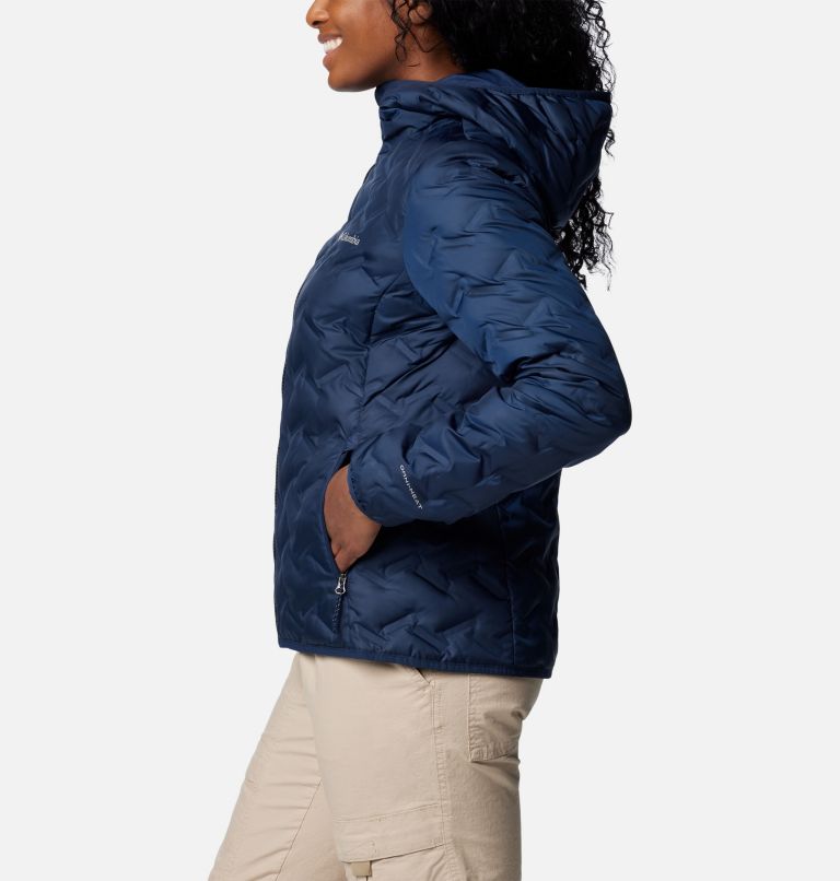 Navy Women Columbia Delta Ridge™ II Down Hooded Puffer Jacket | 73000218