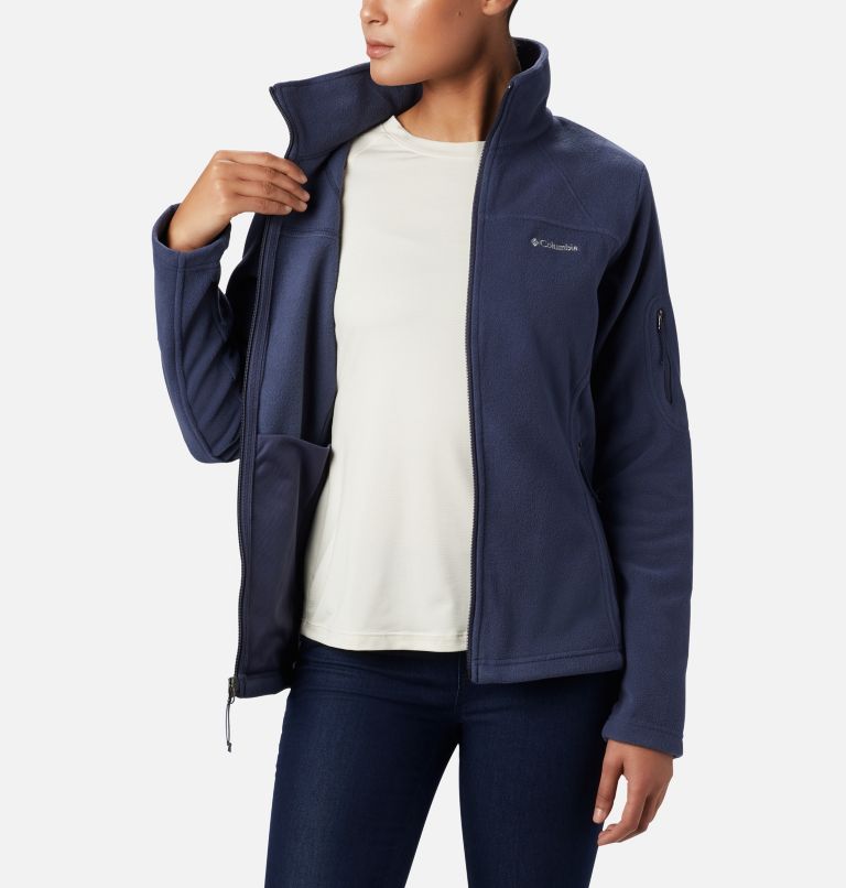 Navy Women Columbia Fast Trek™ II Fleece Jackets | 39850306