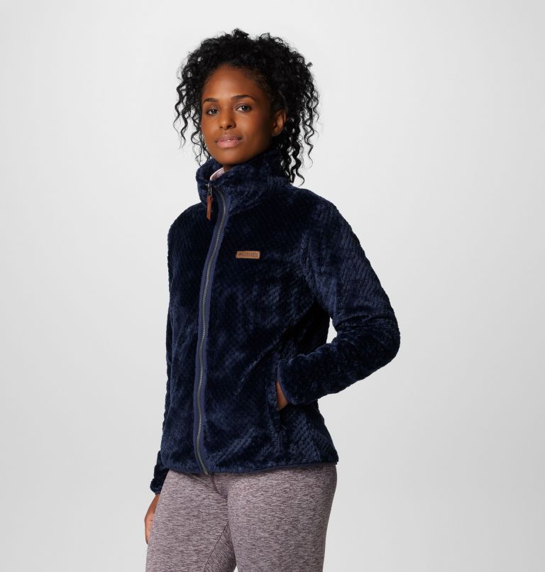 Navy Women Columbia Fire Side™ II Sherpa Fleece Jackets | 77040375