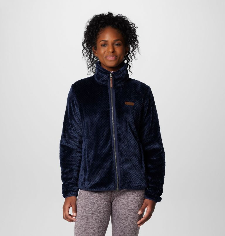 Navy Women Columbia Fire Side™ II Sherpa Fleece Jackets | 77040375