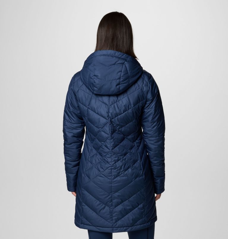 Navy Women Columbia Heavenly™ Long Hooded Insulated Puffer Jacket | 71678399