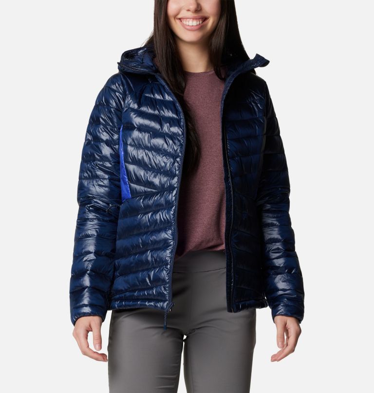 Navy Women Columbia Labyrinth Loop™ II Insulated Hooded Puffer Jacket | 35254238