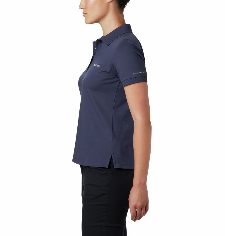 Navy Women Columbia Lakeside Trail™ Solid Pique Polo T Shirts | 6067343