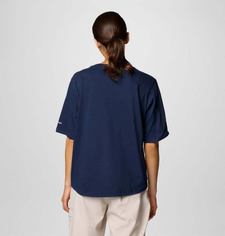 Navy Women Columbia North Cascades™ Relaxed T Shirts | 22994890