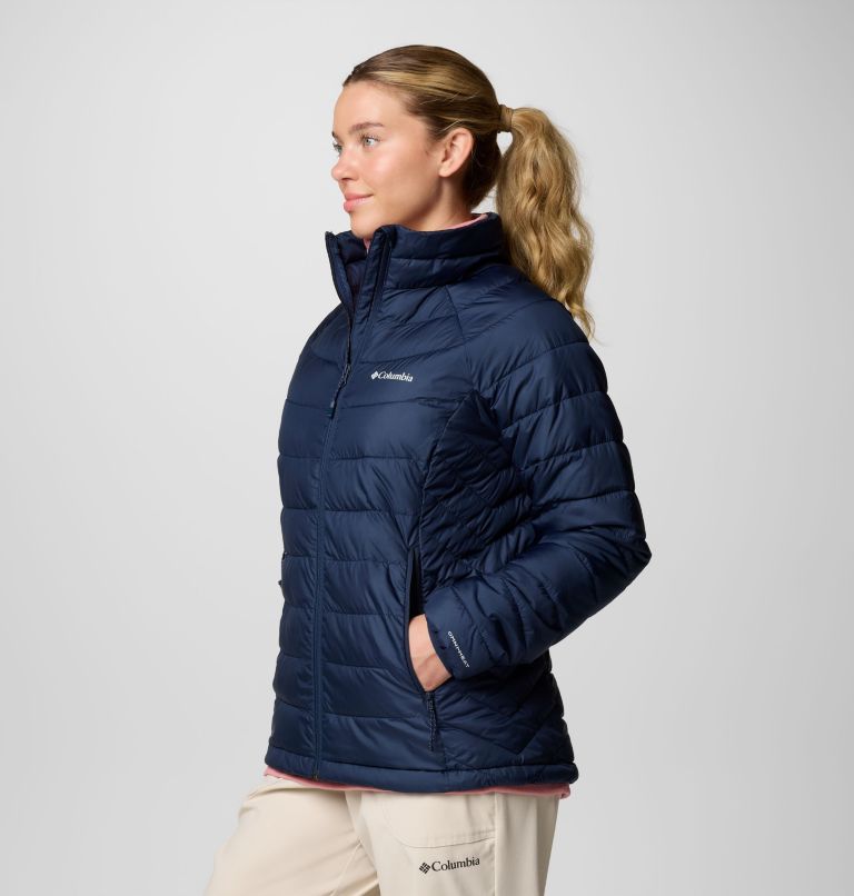 Navy Women Columbia Powder Lite™ II Hooded Insulated Puffer Jacket | 6724773