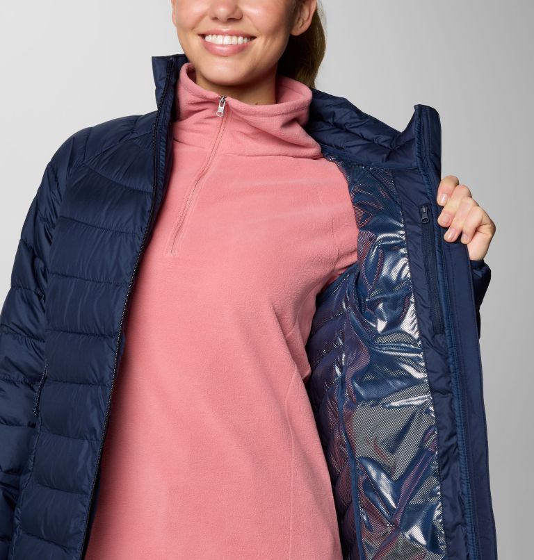 Navy Women Columbia Powder Lite™ II Hooded Insulated Puffer Jacket | 6724773