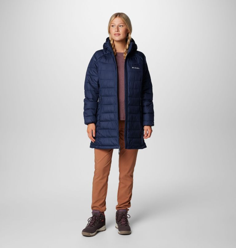 Navy Women Columbia Powder Lite™ II Mid Insulated Puffer Jacket | 36047352