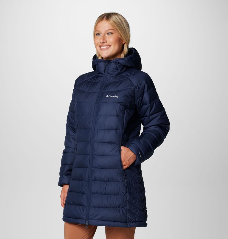 Navy Women Columbia Powder Lite™ II Mid Insulated Puffer Jacket | 36047352