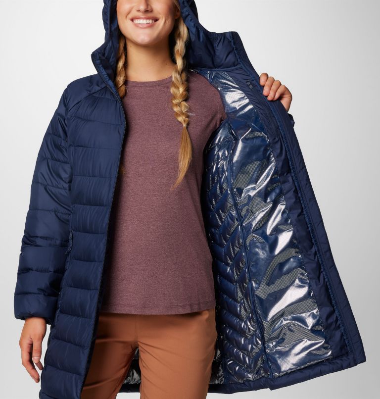 Navy Women Columbia Powder Lite™ II Mid Insulated Puffer Jacket | 36047352